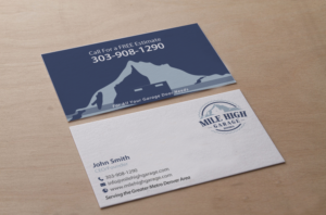 Business Card Design by chandrayaan.creative for Mile High Garage Door Sales & Repair | Design: #10805061