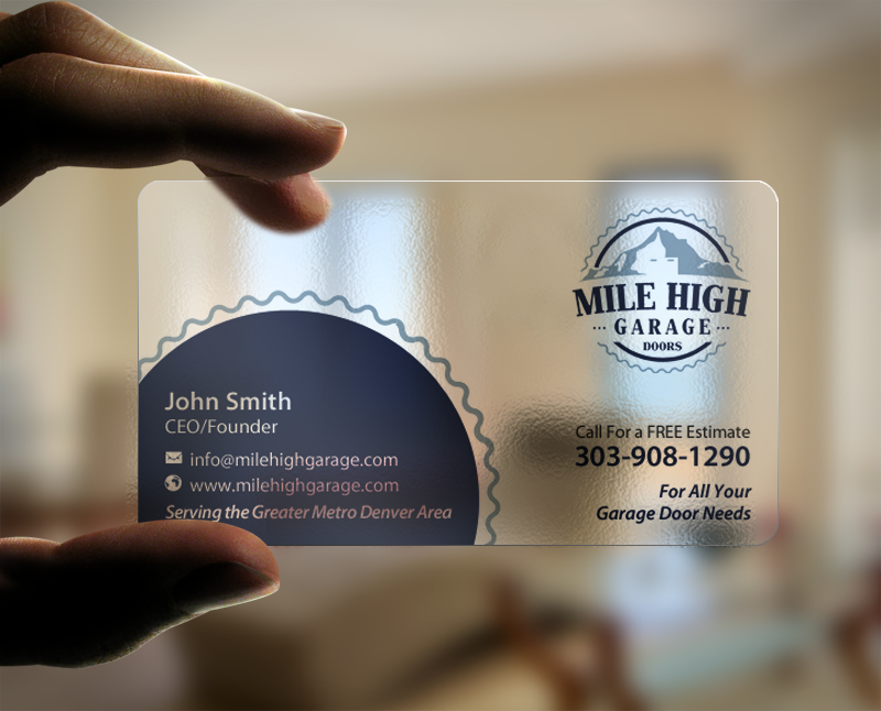 Business Card Design by chandrayaan.creative for Mile High Garage Door Sales & Repair | Design #10805064
