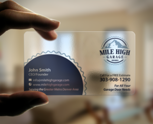 Business Card Design by chandrayaan.creative for Mile High Garage Door Sales & Repair | Design: #10805064