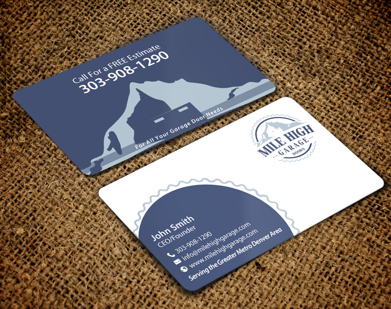 Business Card Design by chandrayaan.creative for Mile High Garage Door Sales & Repair | Design #10805065