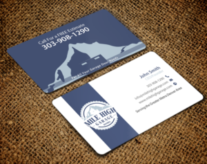 Business Card Design by chandrayaan.creative for Mile High Garage Door Sales & Repair | Design: #10805073