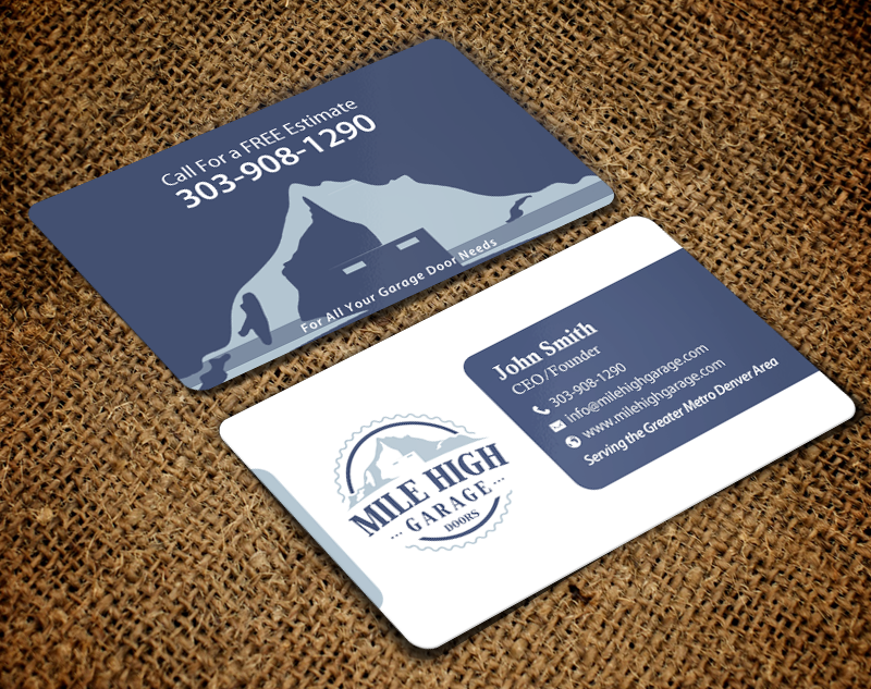 Business Card Design by chandrayaan.creative for Mile High Garage Door Sales & Repair | Design #10805075