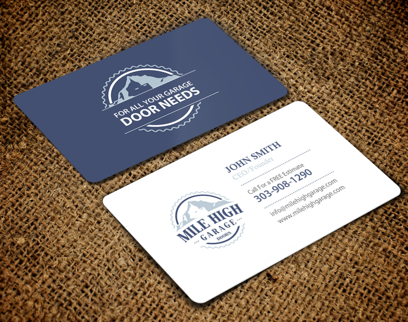 Business Card Design by chandrayaan.creative for Mile High Garage Door Sales & Repair | Design #10811781