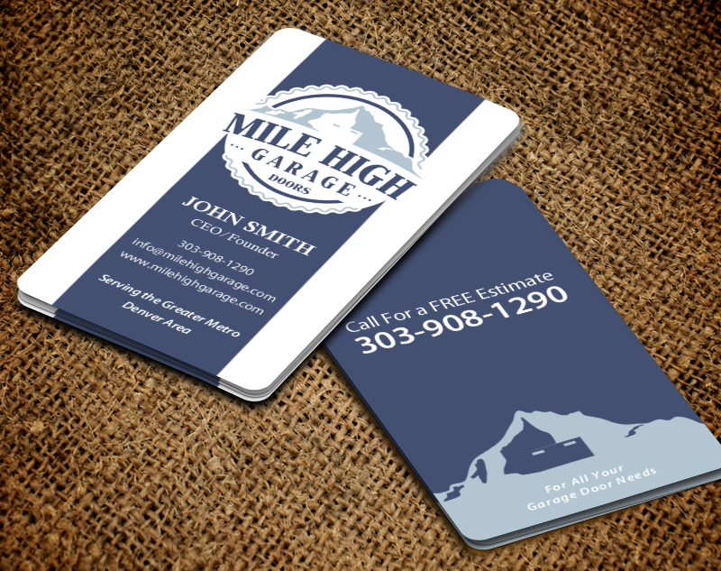 Business Card Design by chandrayaan.creative for Mile High Garage Door Sales & Repair | Design #10811783