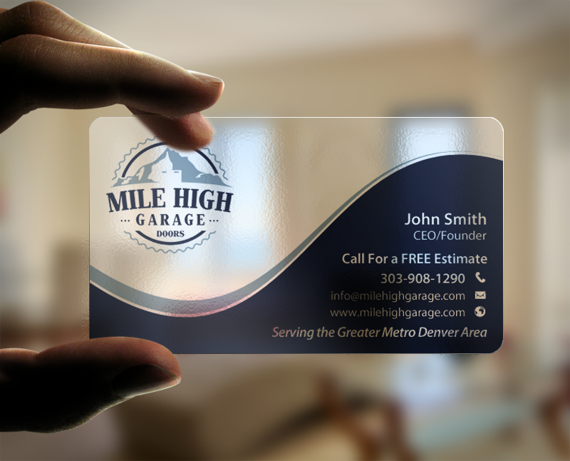 Business Card Design by chandrayaan.creative for Mile High Garage Door Sales & Repair | Design #10811784