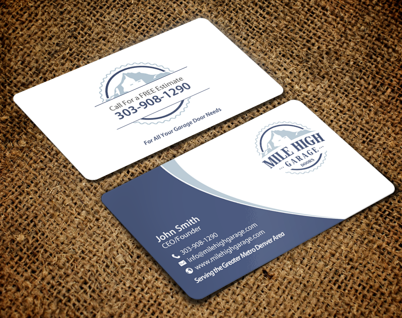 Business Card Design by chandrayaan.creative for Mile High Garage Door Sales & Repair | Design #10811785