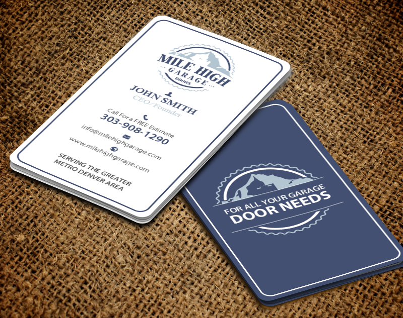Business Card Design by chandrayaan.creative for Mile High Garage Door Sales & Repair | Design #10811786