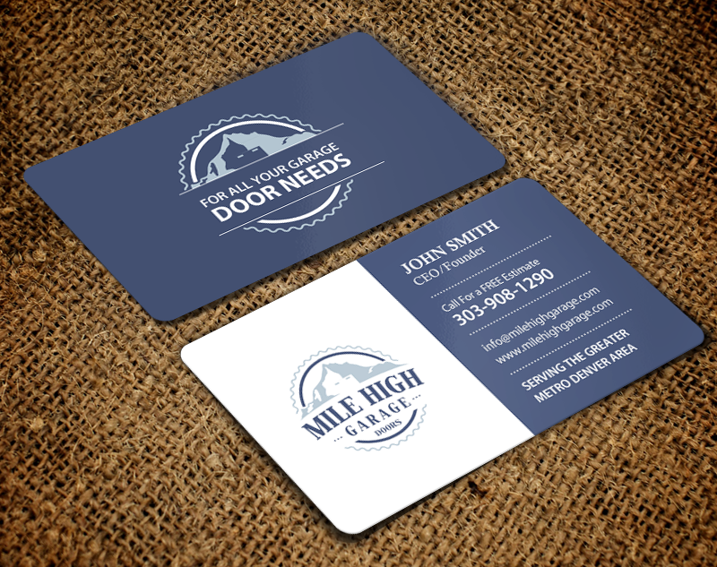 Business Card Design by chandrayaan.creative for Mile High Garage Door Sales & Repair | Design #10811787