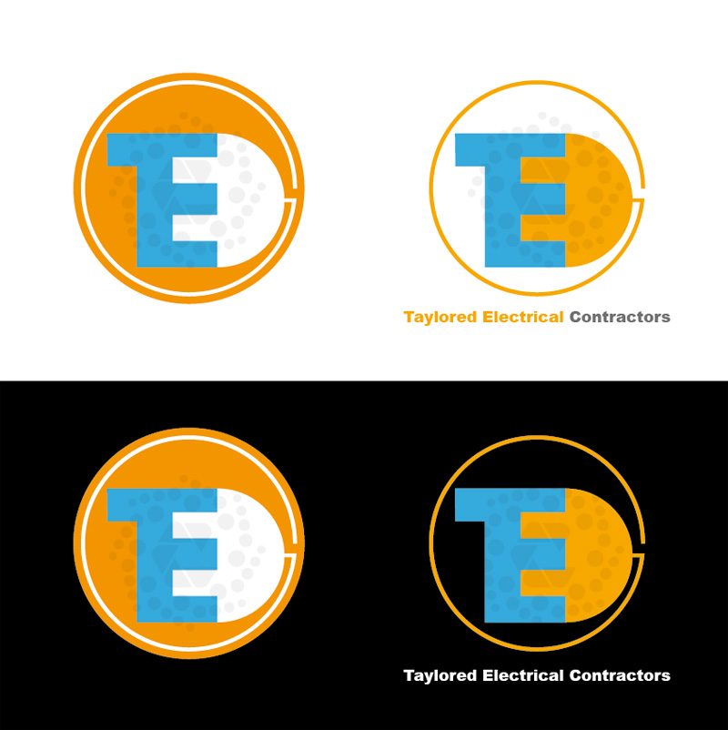 Logo Design by Cybersky for Taylored Electrical Contractors | Design #10799649