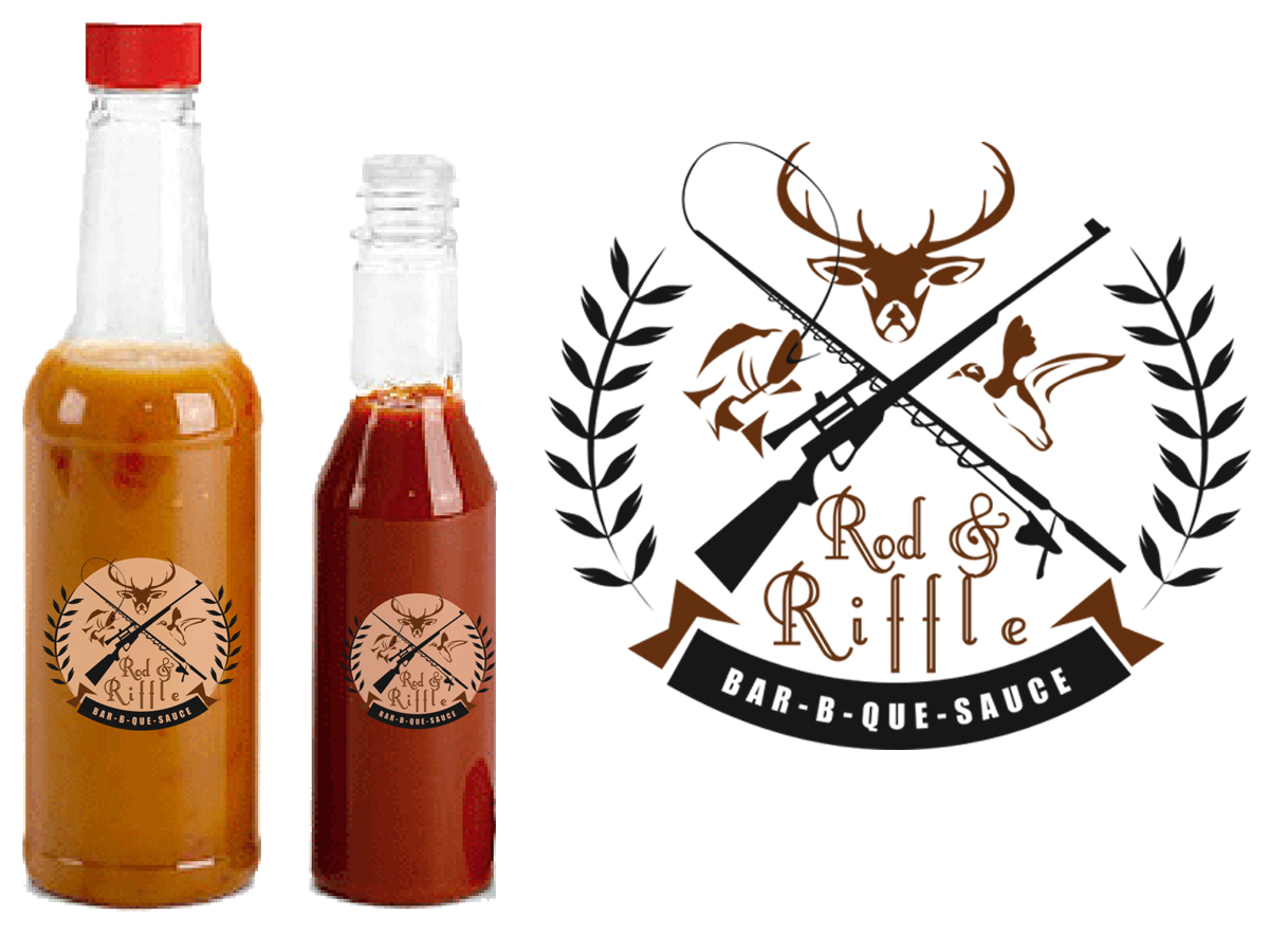 Logo Design by notesoul for Rod & Rifle Bar-B-Que Sauce | Design #10886823