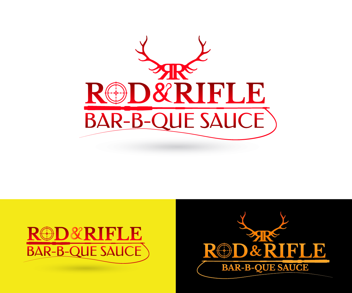 Logo Design by Marco Rubio for Rod & Rifle Bar-B-Que Sauce | Design #10898638