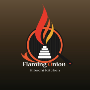 Name: Flaming Onion  Sub text: Hibachi Kitchen  | Logo-Design von edge design
