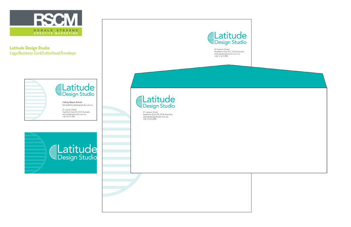 Business Card Design by Ronald Stevens CGD for Latitude Design Studio | Design #2291081