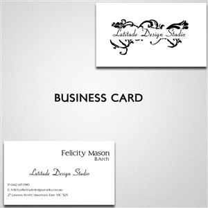 Business Card Design by junaid ahmad for Latitude Design Studio | Design: #2290342