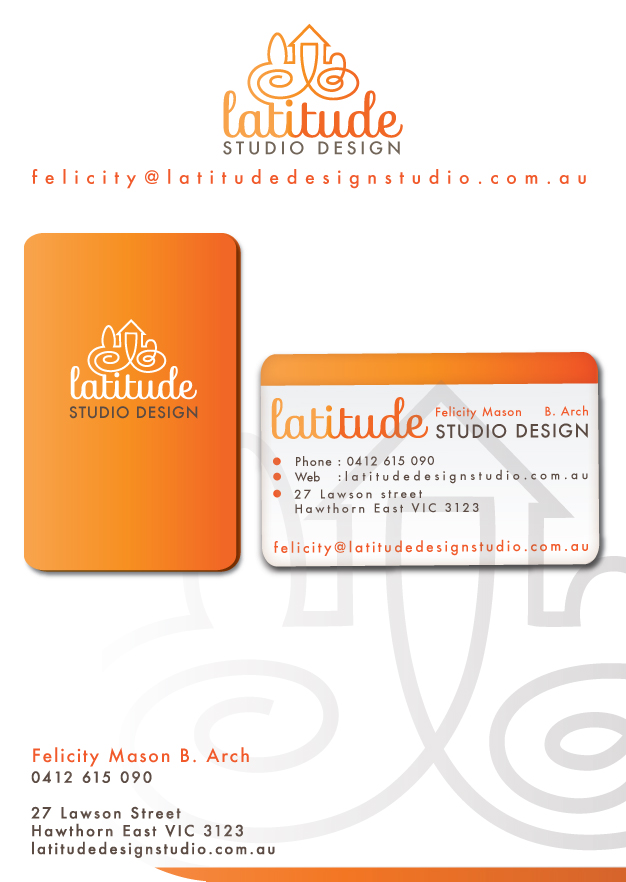 Visitenkarten-Design von  JPIX für Latitude Design Studio | Design #2257224