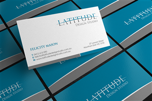 Business Card Design by logodentity for Latitude Design Studio | Design: #2255353