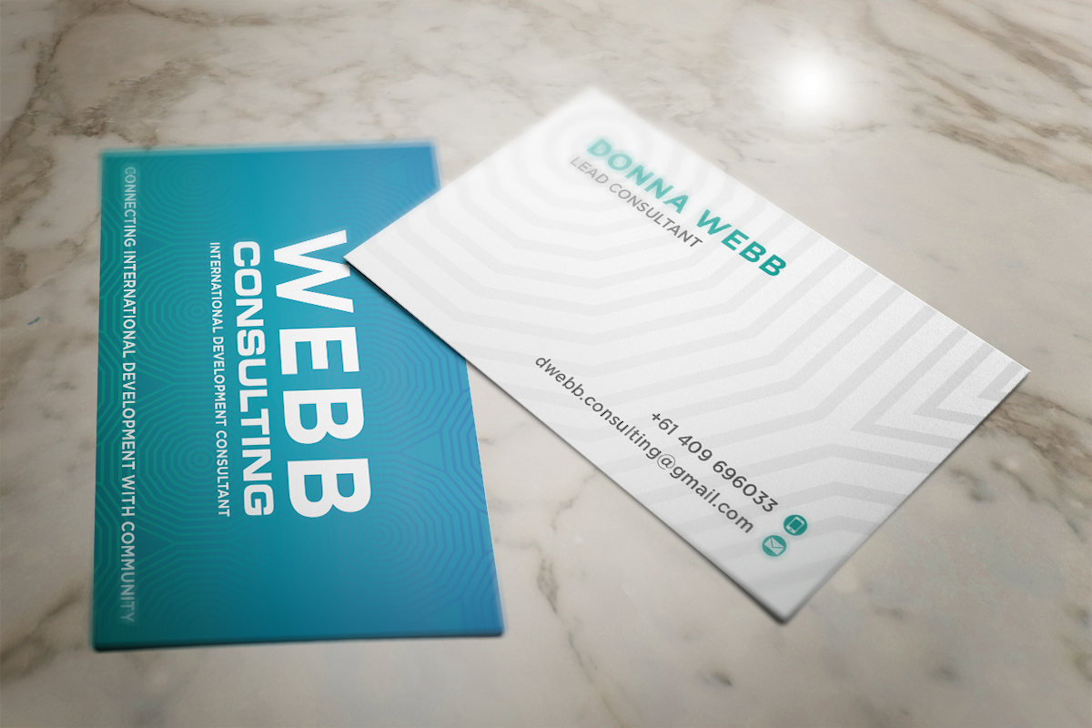Visitenkarten-Design von Grafactory für webb consulting | Design #10850754
