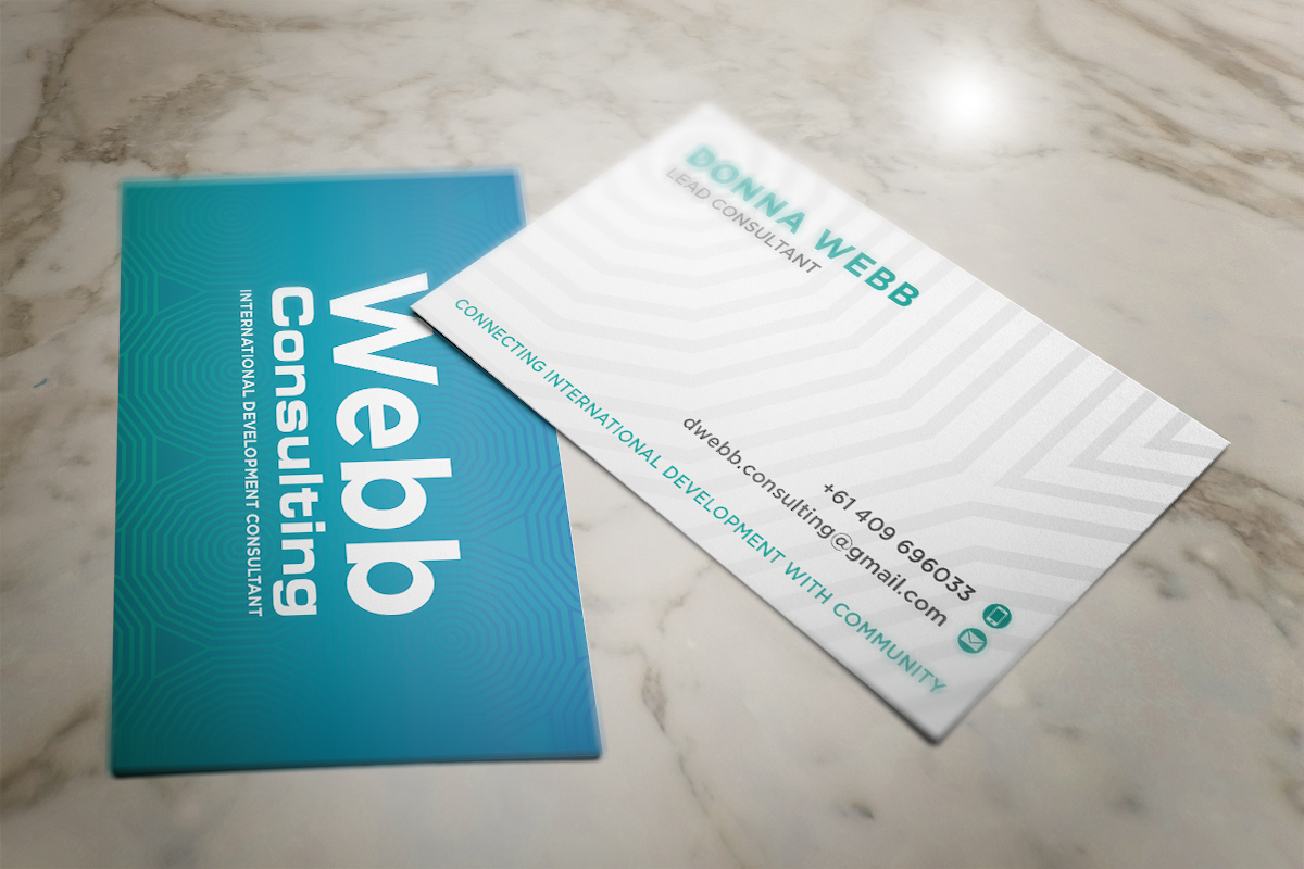 Business Card Design by Grafactory for webb consulting | Design #10857521