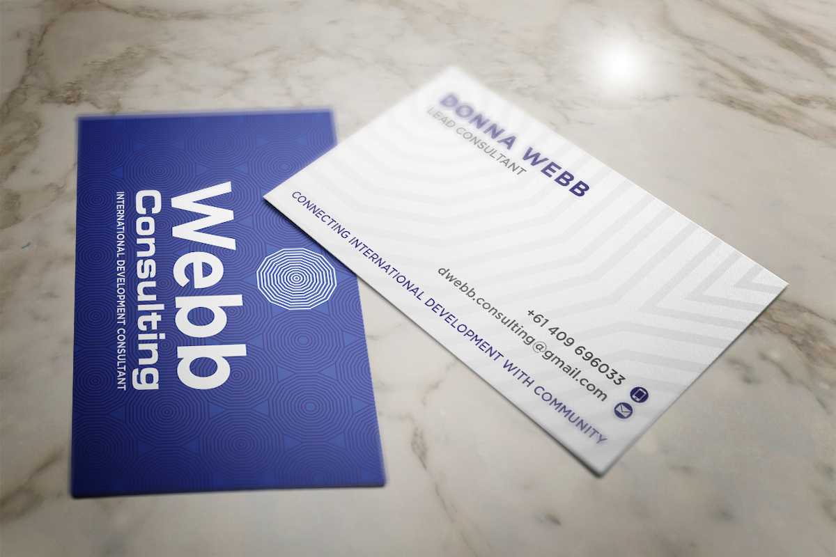 Business Card Design by Grafactory for webb consulting | Design #10863423