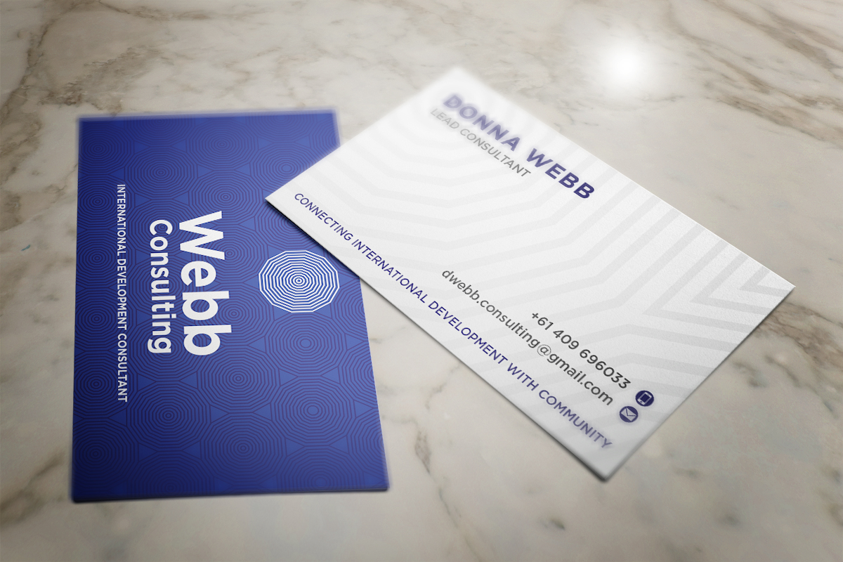 Business Card Design by Grafactory for webb consulting | Design: #10922189
