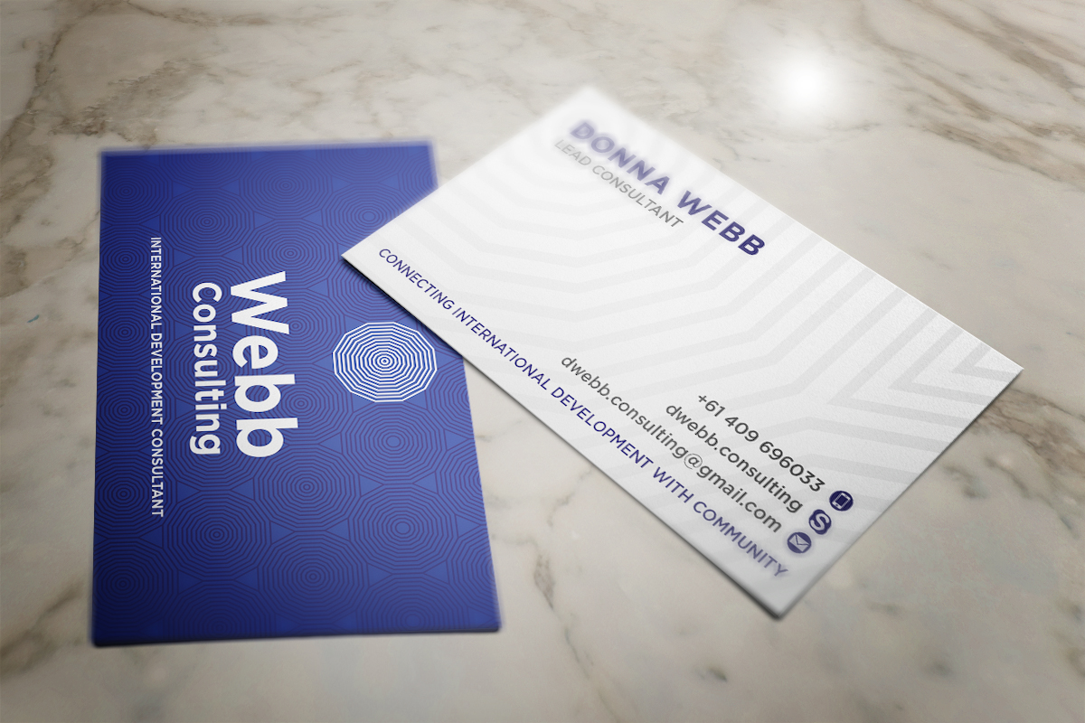 Business Card Design by Grafactory for webb consulting | Design #10993571