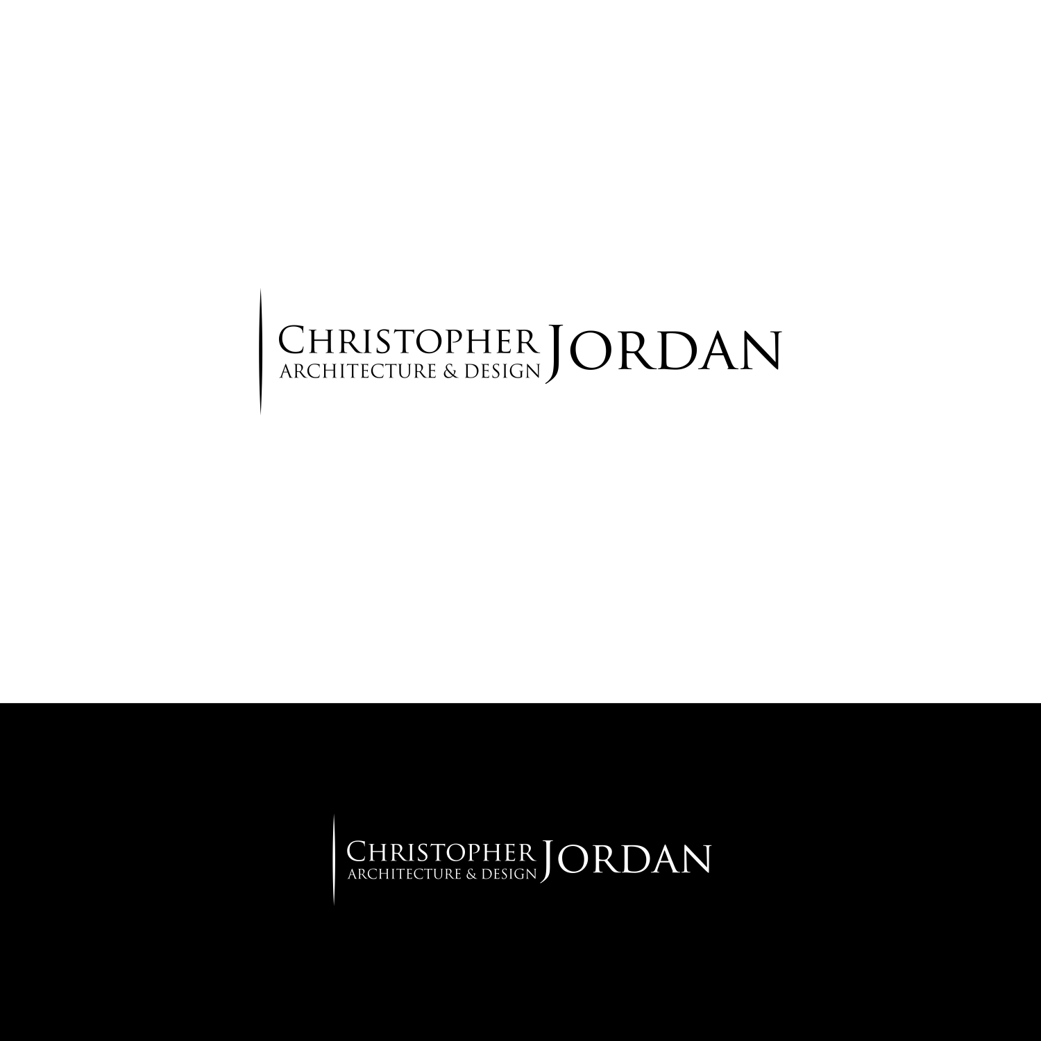 Logo Design by jenggot_merah_ for Christopher Jordan Architecture & Design | Design #10887334