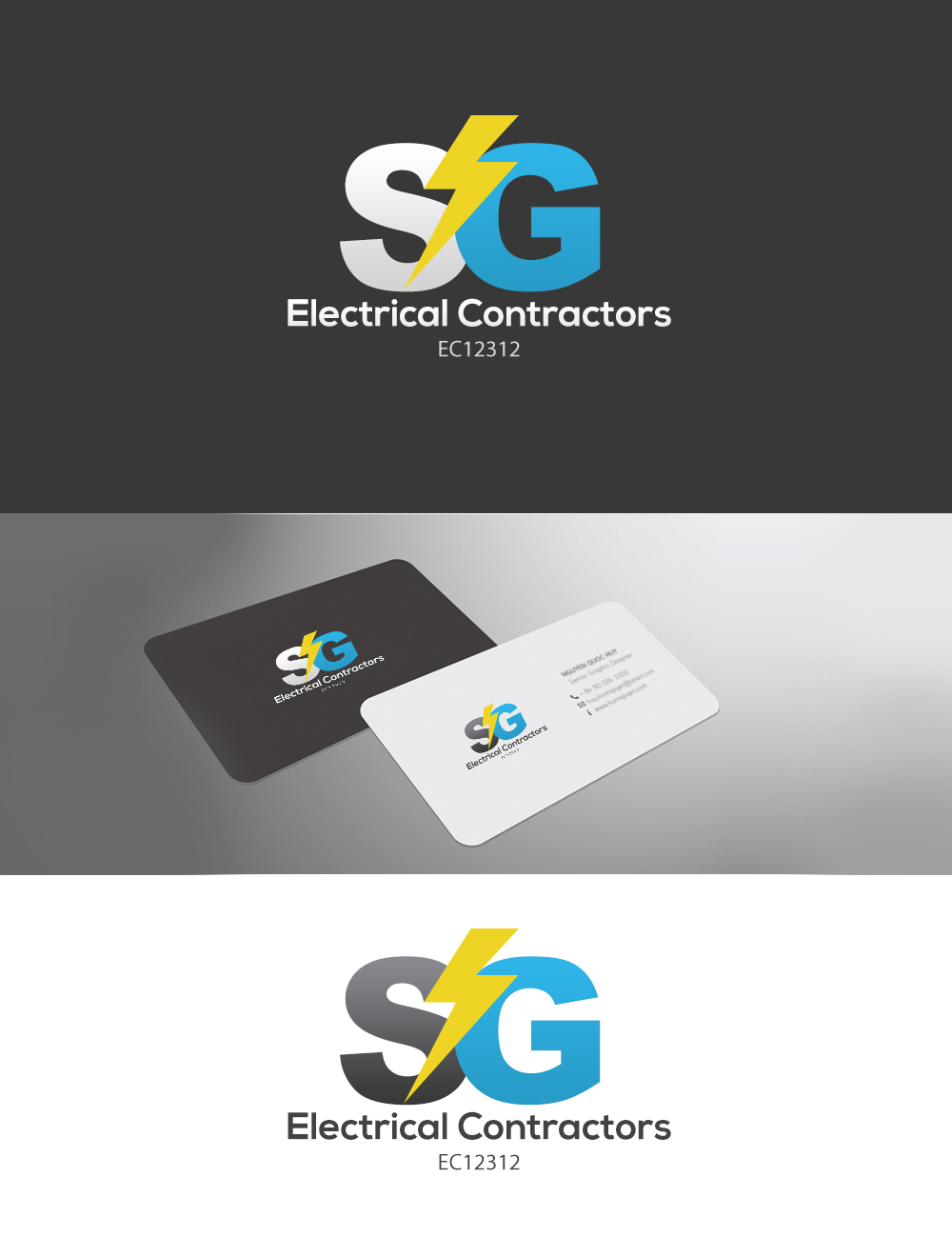 Logo Design by ColorDrops for SG Electrical Contractors | Design #10804080