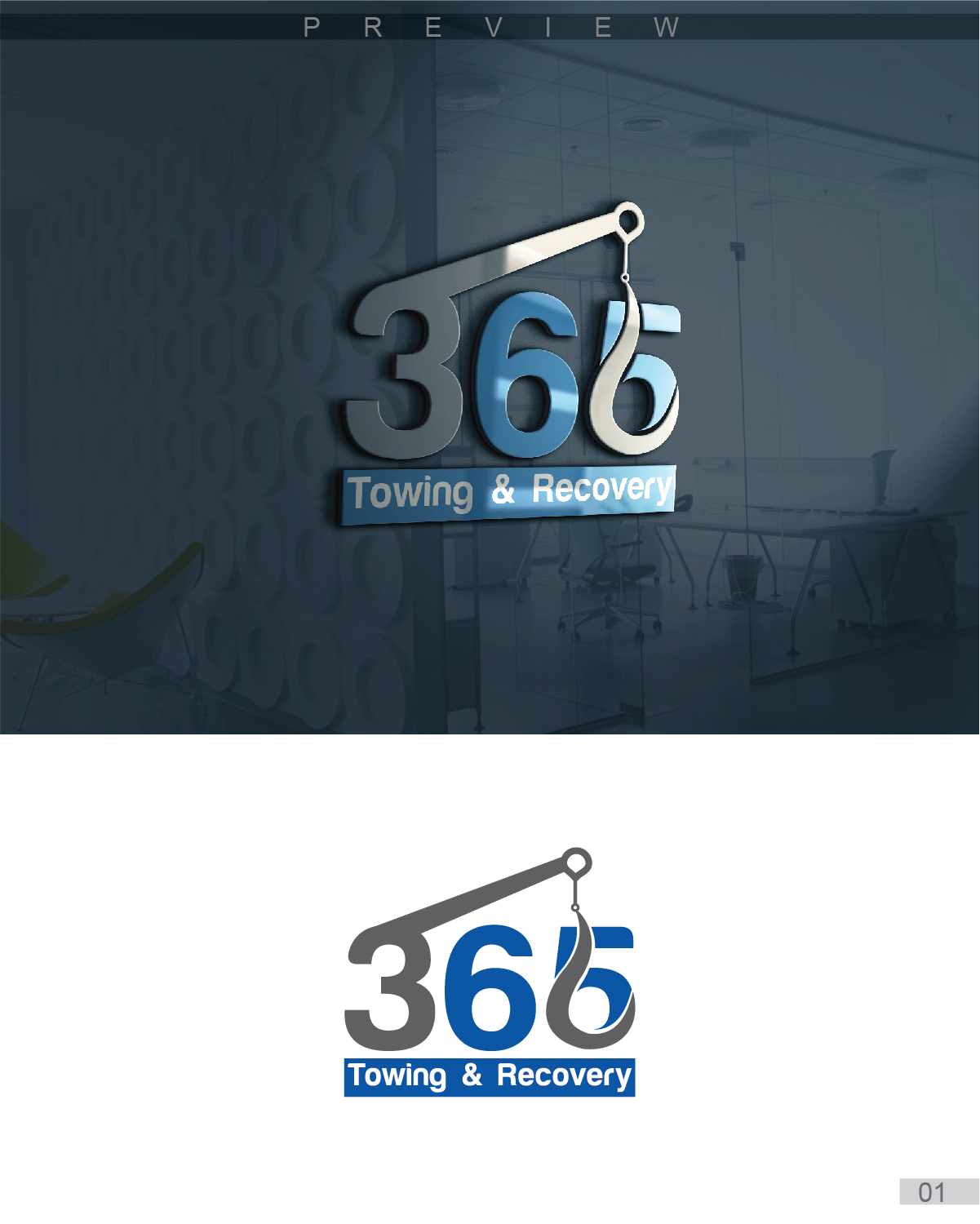 Design de Logo par 3Guys pour 365 Towing And Recovery  | Design #11151151