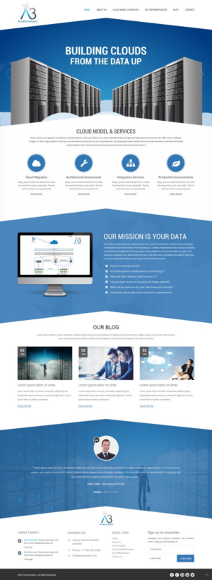 Web Design by pb for Andromeda3 Corporation | Design: #10813670