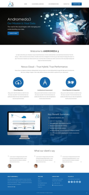 Web Design by pb for Andromeda3 Corporation | Design: #10815310