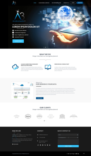 Web Design by pb for Andromeda3 Corporation | Design: #10815311