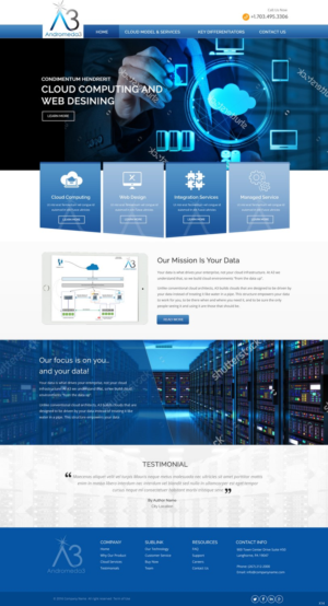 Web Design by pb for Andromeda3 Corporation | Design: #10820695