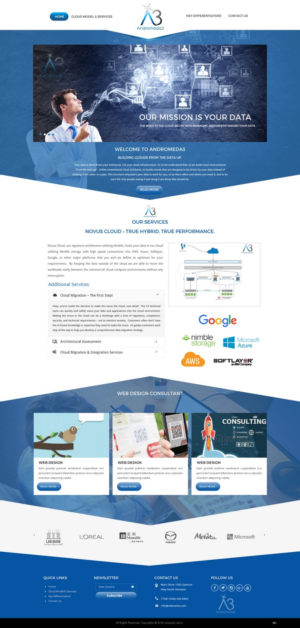 Web Design by pb for Andromeda3 Corporation | Design: #10820696