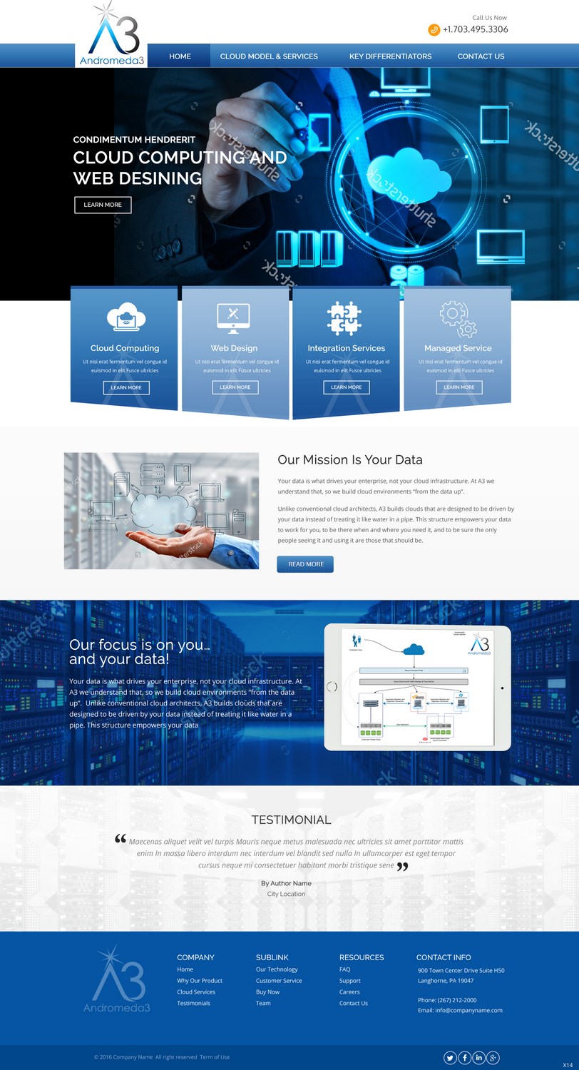 Web-Design von pb für Andromeda3 Corporation | Design #10820697