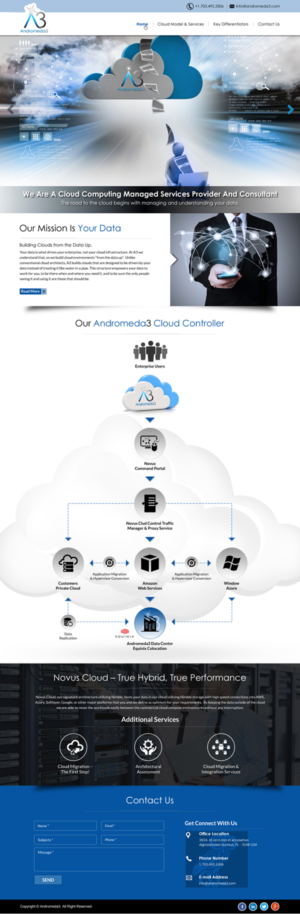 Web Design by Sbss for Andromeda3 Corporation | Design: #10814447