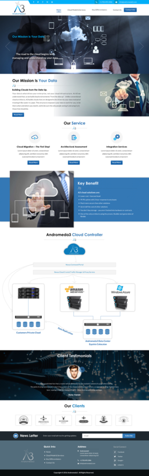 Web Design by Sbss for Andromeda3 Corporation | Design: #10814449