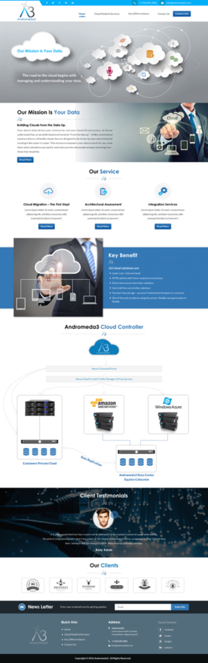 Web Design by Sbss for Andromeda3 Corporation | Design: #10814451