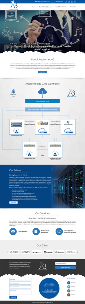 Web Design by Sbss for Andromeda3 Corporation | Design: #10814465