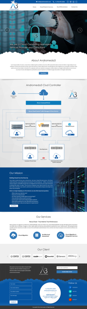 Web Design by Sbss for Andromeda3 Corporation | Design: #10814466