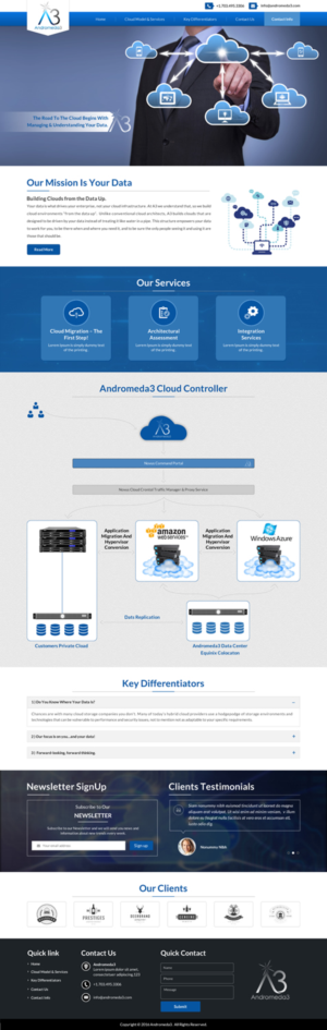 Web Design by Sbss for Andromeda3 Corporation | Design: #10820019