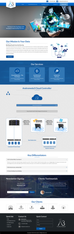 Web Design by Sbss for Andromeda3 Corporation | Design: #10820020