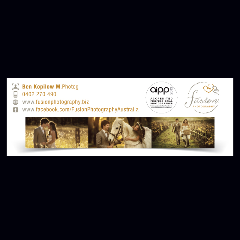 Business Card Design by gilbert j for Fusion+Photography | Design #2253827