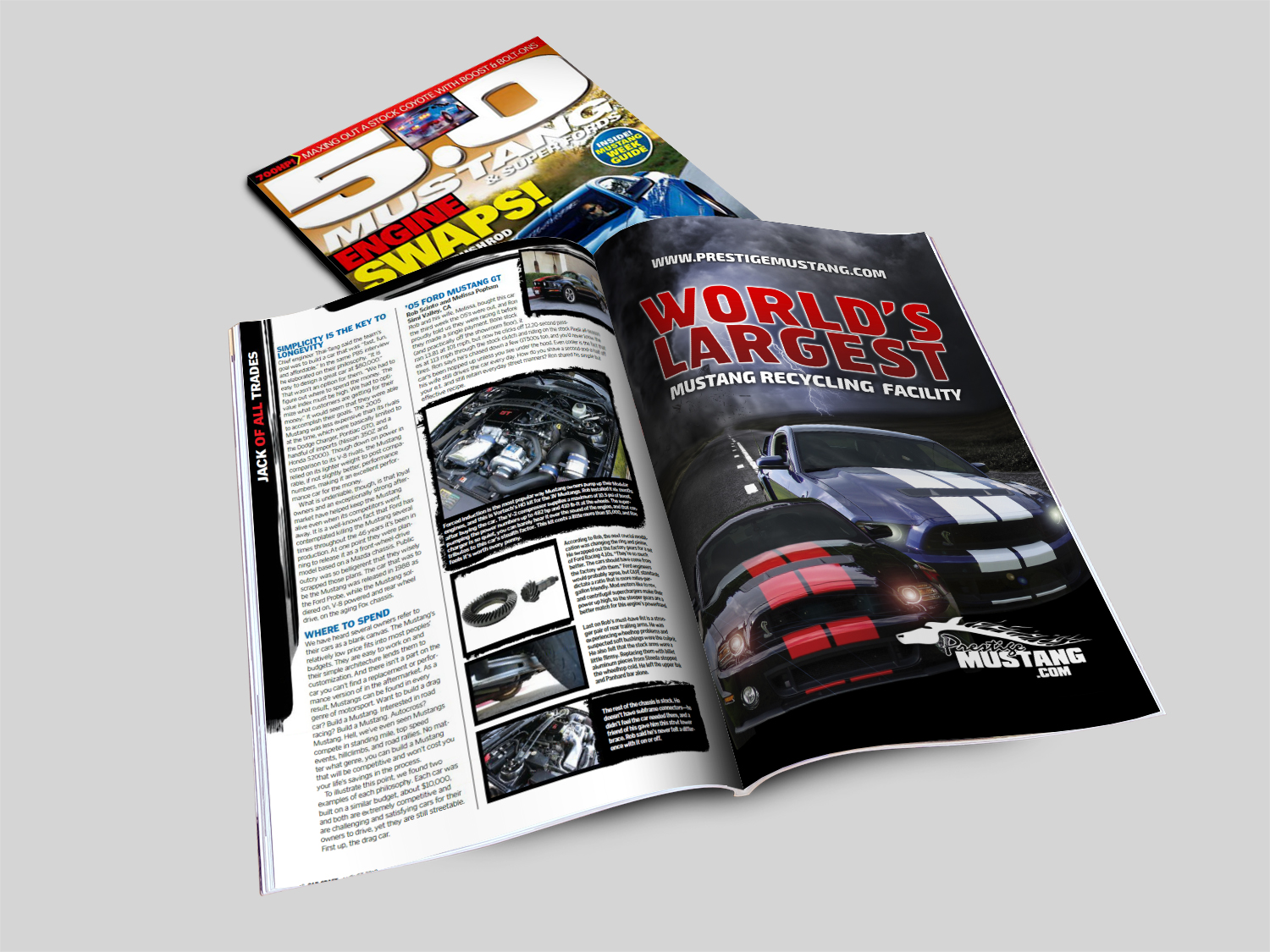 Magazine Design by Davud for Prestige Mustang | Design #10833918