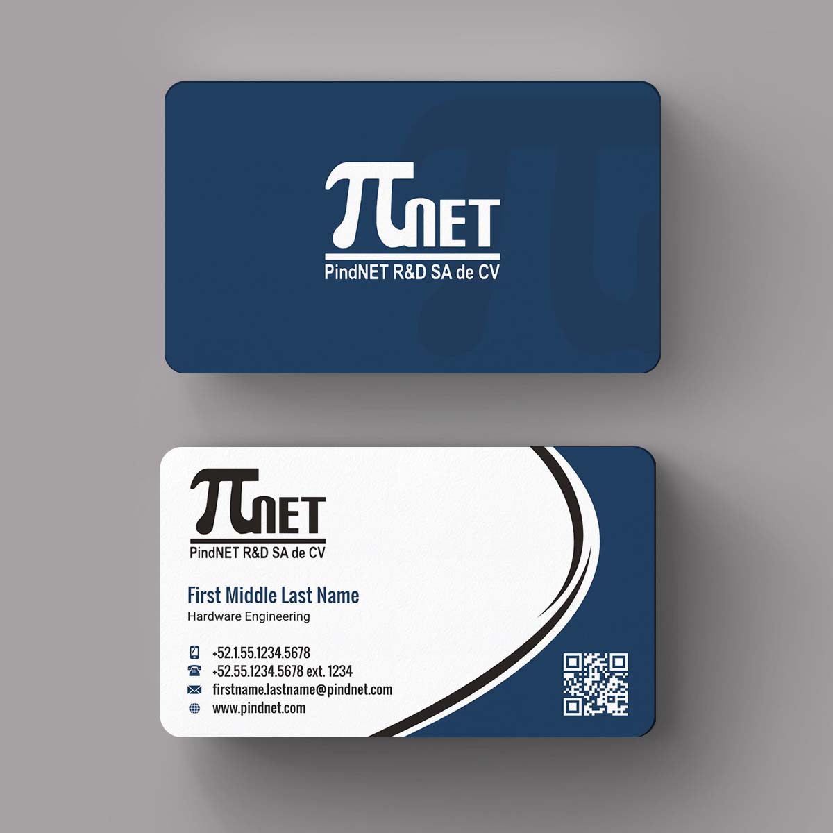 Business Card Design by INDIAN_Ashok for PindNET R&D SA de CV | Design #10822268