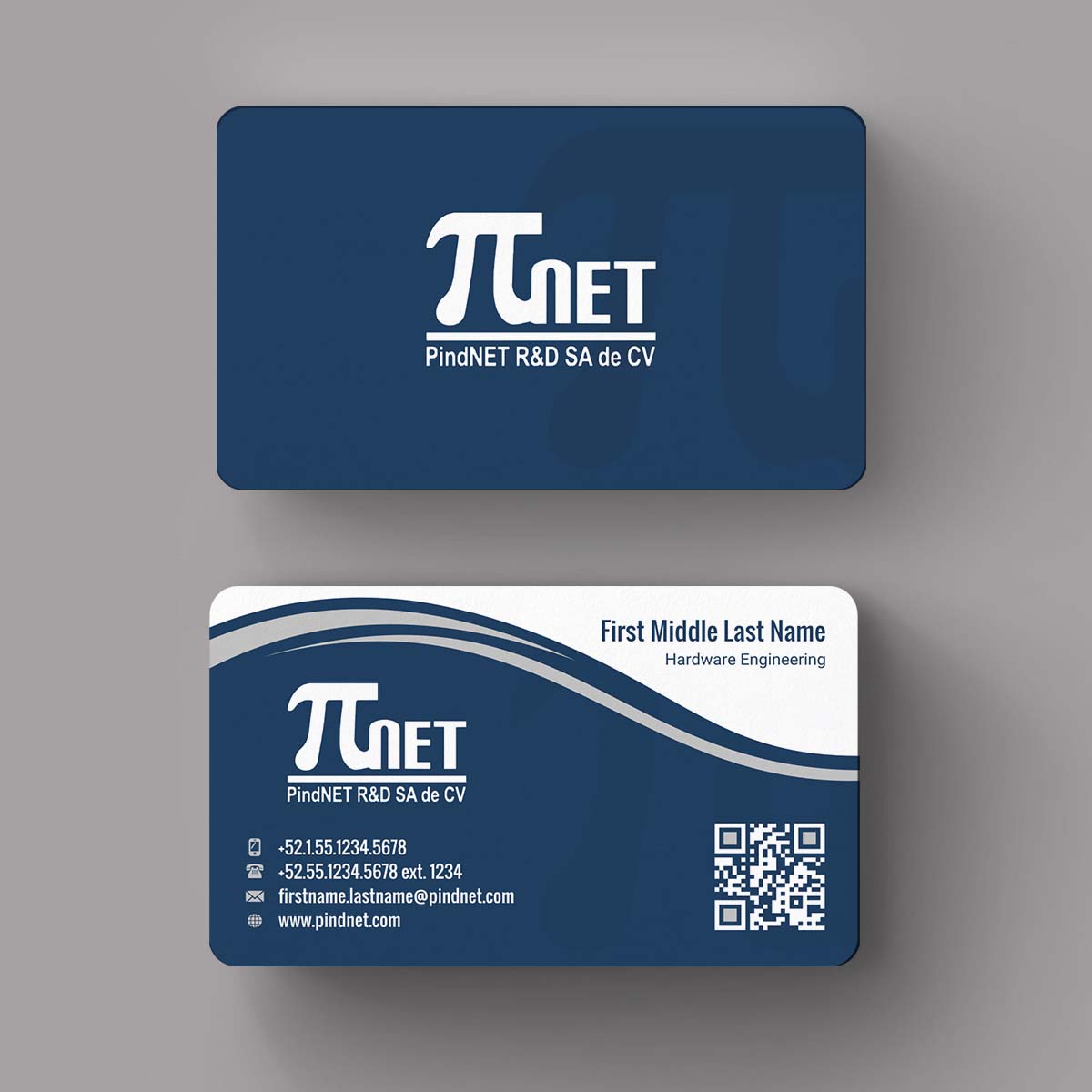 Business Card Design by INDIAN_Ashok for PindNET R&D SA de CV | Design #10822283
