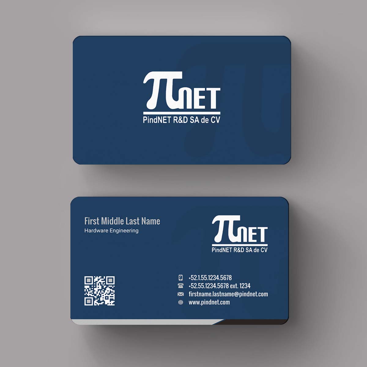 Business Card Design by INDIAN_Ashok for PindNET R&D SA de CV | Design #10822284