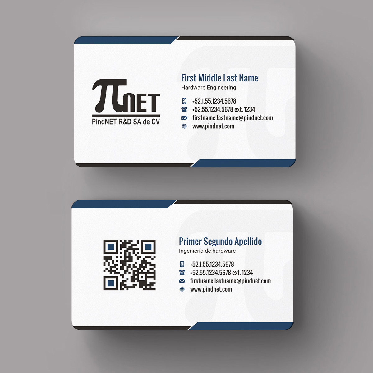 Business Card Design by INDIAN_Ashok for PindNET R&D SA de CV | Design #10822293