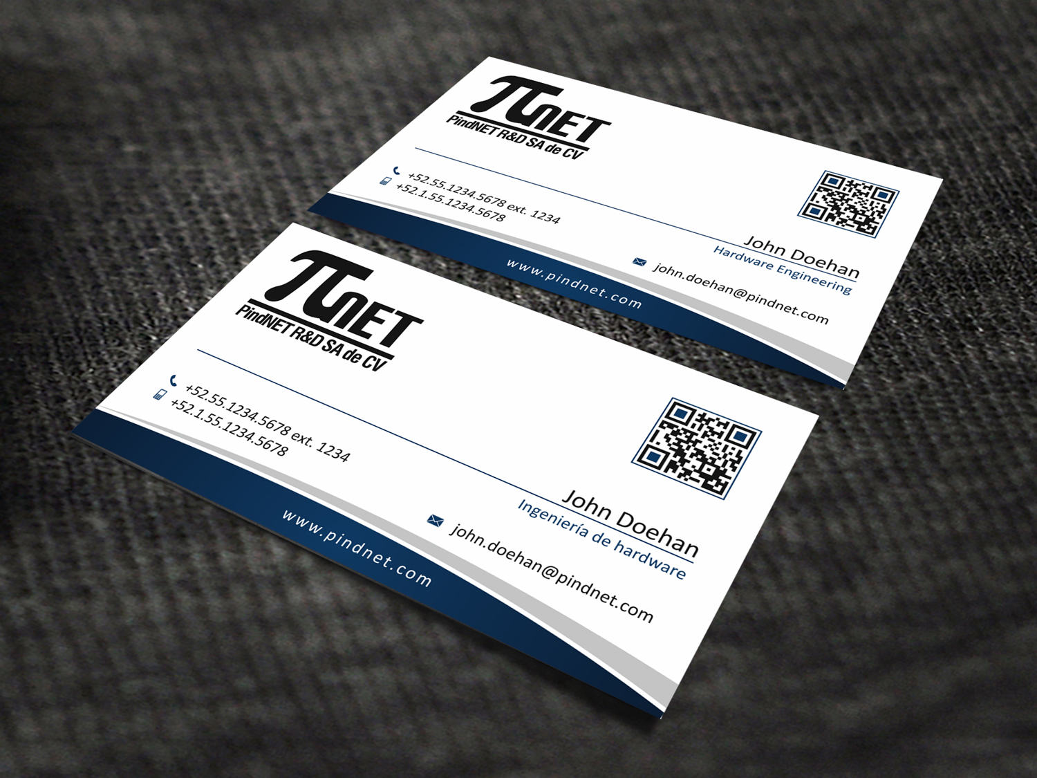 Business Card Design by SKYdesign for PindNET R&D SA de CV | Design #10830103