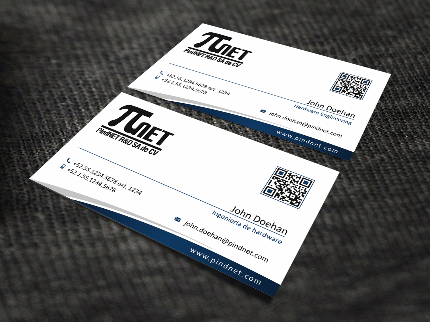 Business Card Design by SKYdesign for PindNET R&D SA de CV | Design #10830104