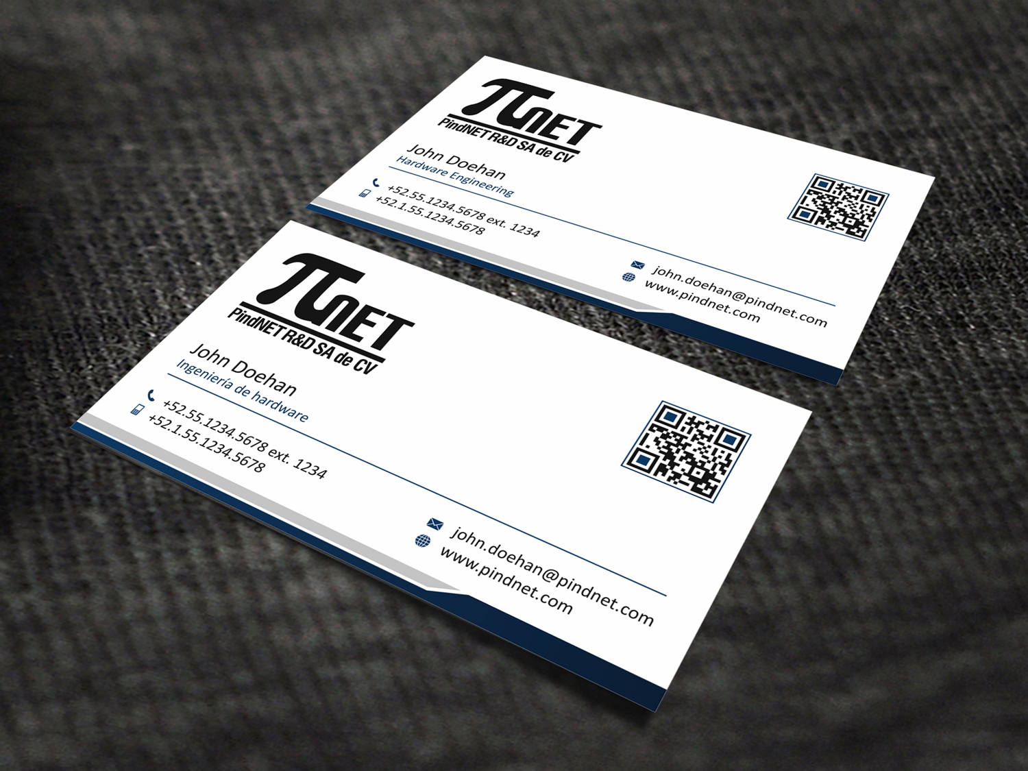 Business Card Design by SKYdesign for PindNET R&D SA de CV | Design #10830471